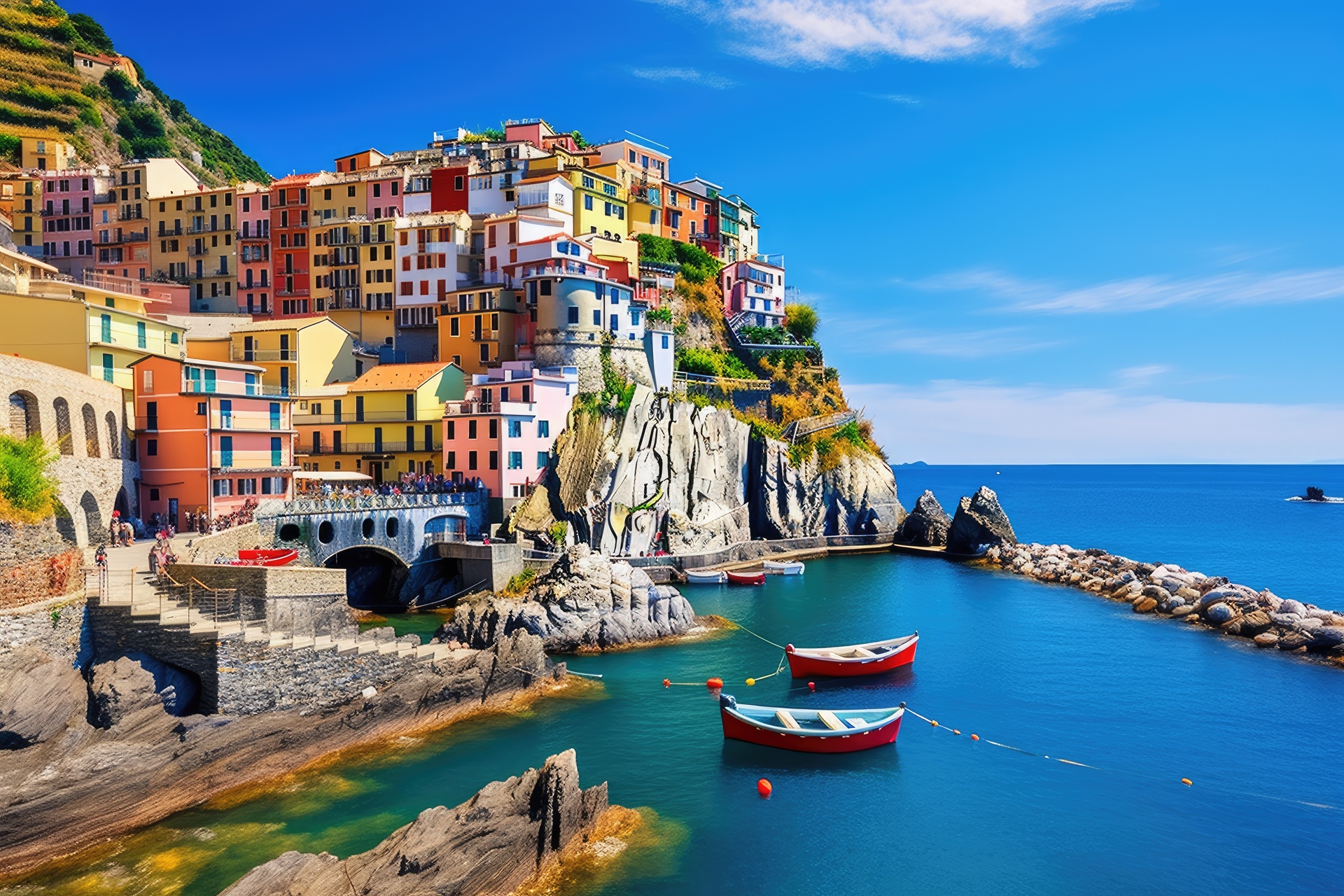 Medium Vecteezy Colorful Village Of Manarola In Cinque Terre Italy 33880836 Medium