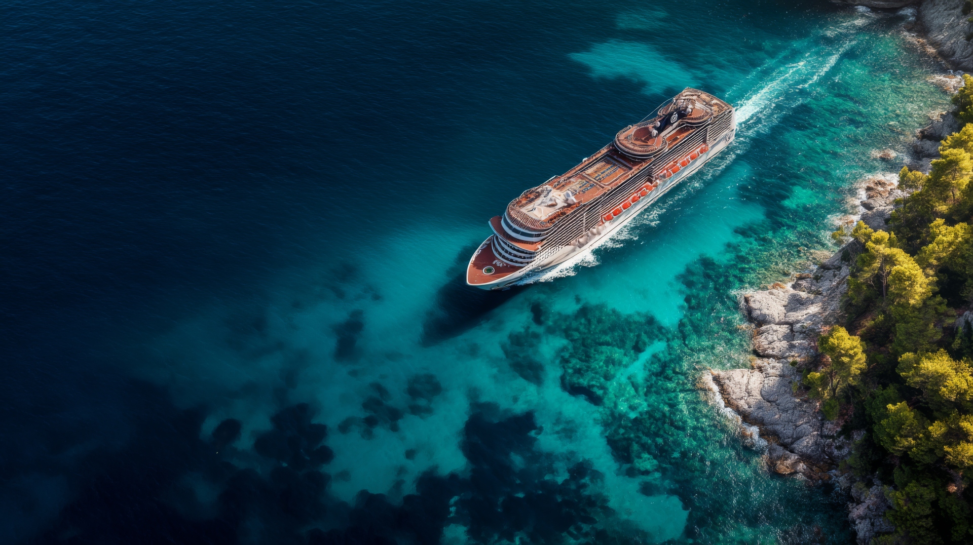 Medium Vecteezy Aerial View Of A Majestic Cruise Ship Gliding Through 66422837 Medium